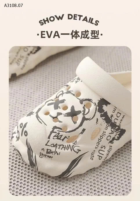 SỤC CROCS HOẠ TIẾT SẮC MÀU  - sỉ 74k