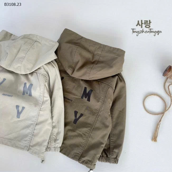 ÁO KHOÁC MŨ XUẤT HÀN CHO BÉ TRAI-Giá sỉ 225k