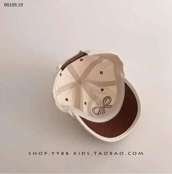 Mũ lưỡi chai nơ phối màu cho bé -Giá sỉ 80k