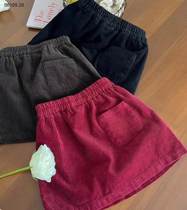 CHÂN VÁY NHUNG AMBB 2O25-Giá sỉ sz 90-150: 115K 160: 123K 170: 135K