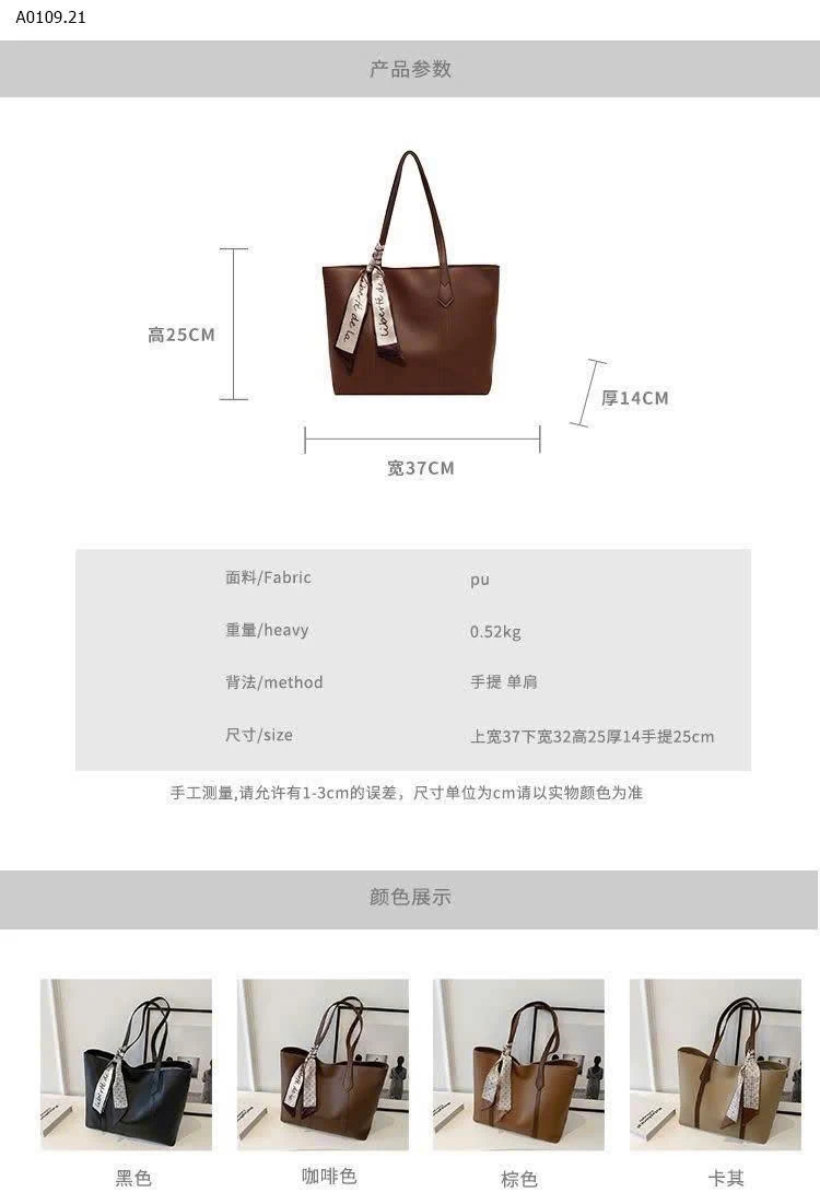 Túi xách hãng AUGSTALION tặng kèm khăn - sỉ 143k