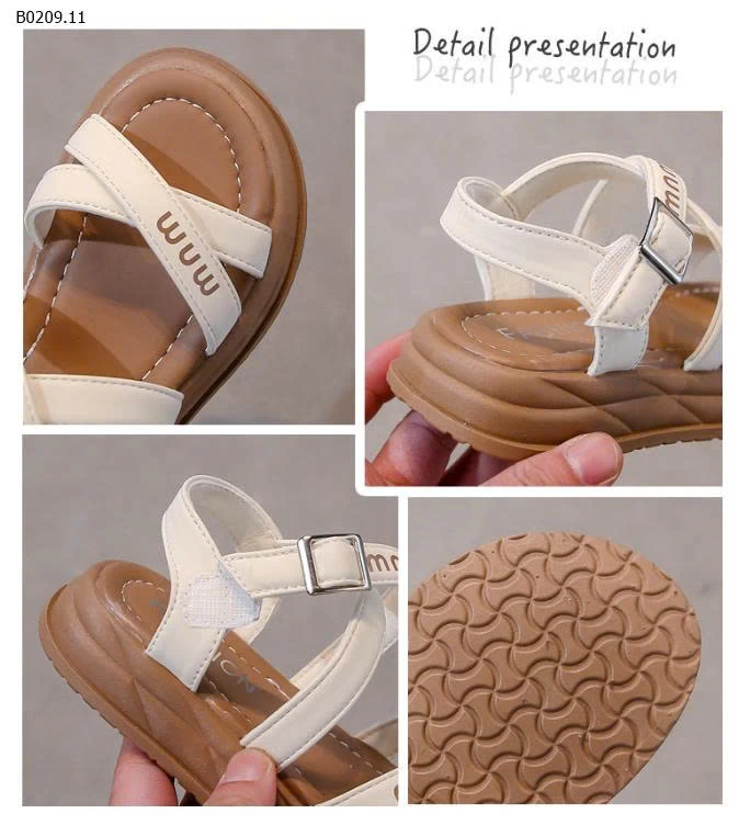 DÉP SANDAL QUAI CHÉO CHO BÉ GÁI-Giá sỉ giá  26-30: 126k  31-36: 136k 