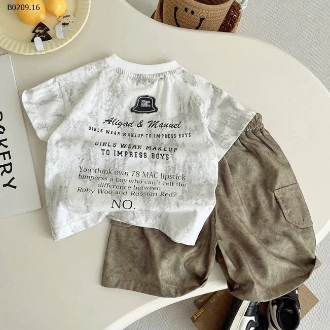 ÁO PHÔNG LOANG MÀU MIX QUẦN SHORT TÚI HỘP-Giá sỉ 110k