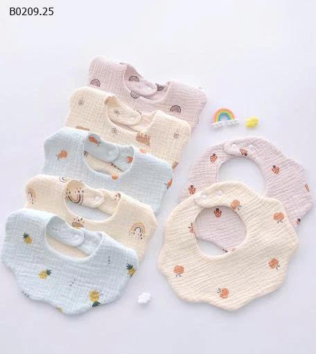 YẾM SƠ SINH HỌA TIẾT CUTE-Giá sỉ 22k/1 chiếc bán từ 2 chiếc