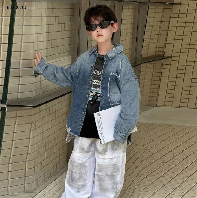 KHOÁC DENIM MỎNG MÙA THU-Giá sỉ  sz 100-140: 252k  sz 150-160: 259k 