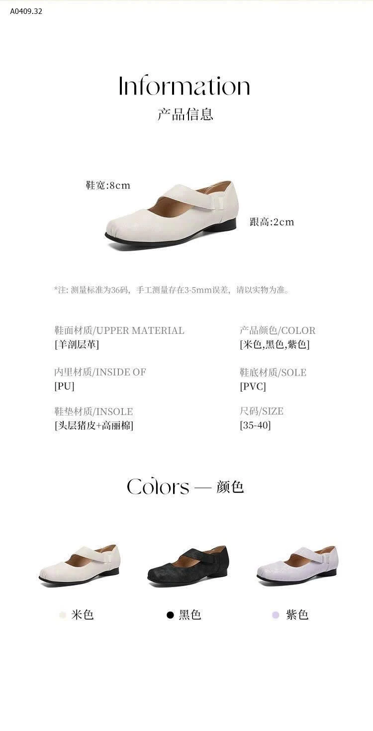 giầy bệt xinh hãng ZHR - sỉ 310k