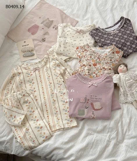 BỘ NGỦ HOA BÉ GÁI LINANXI 4-Giá sỉ 155k