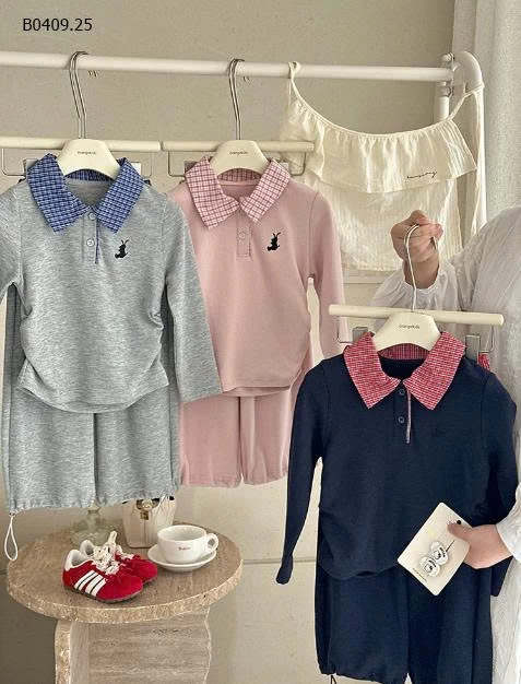 BỘ POLO PHỐI KẺ BG-Giá sỉ  249k