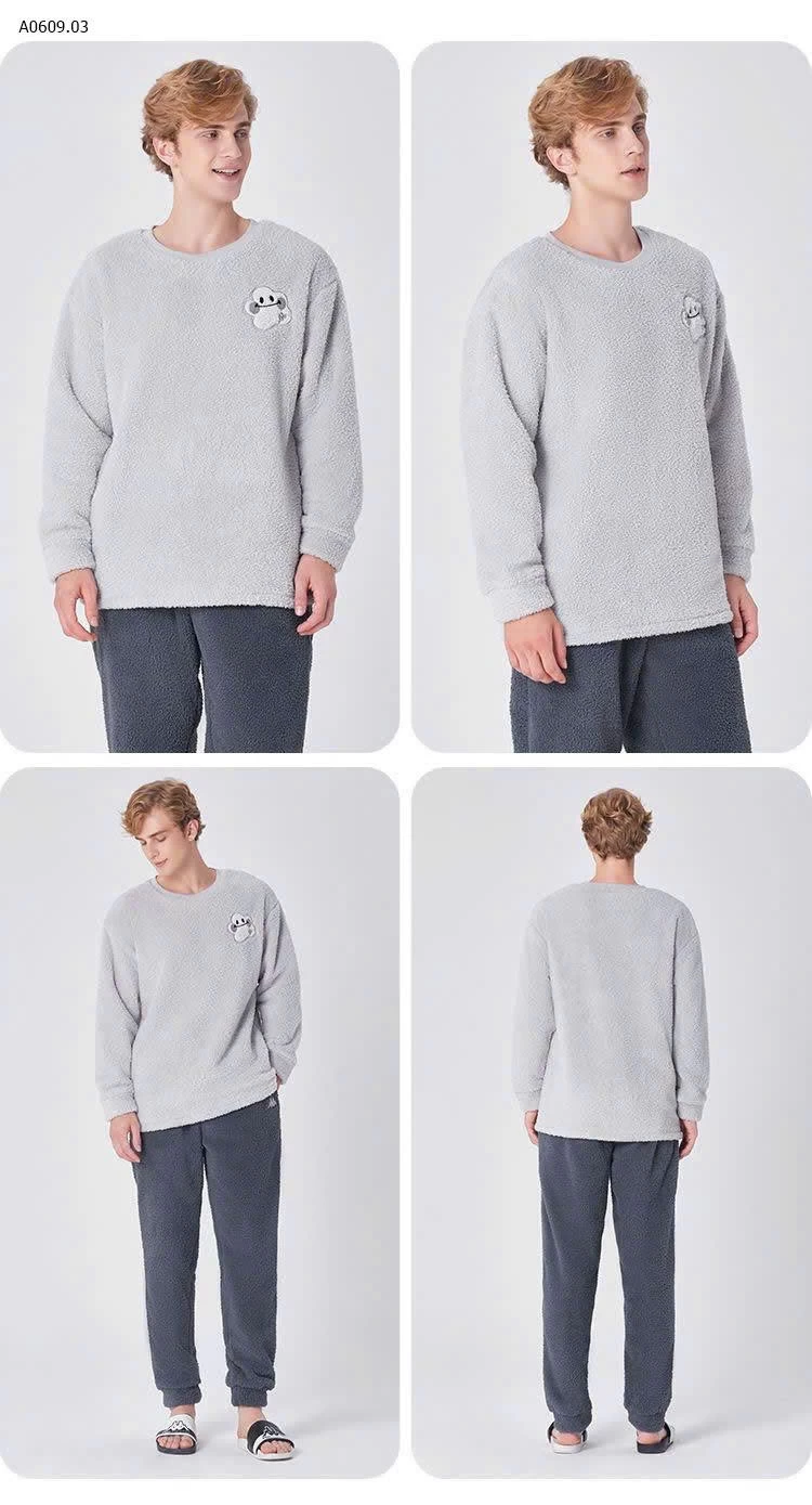 Bộ mặc nhà lông cừu KAPPA - sỉ 310k