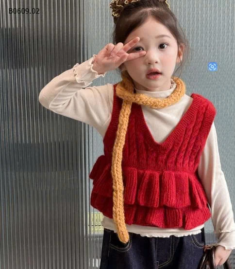 SET ÁO GILE LEN ĐỎ + ÁO GIỮ NHIỆT + QUẦN JEAN BG-Giá sỉ  áo gile len đỏ : 138k  áo trong: 107k  quần: 198k 