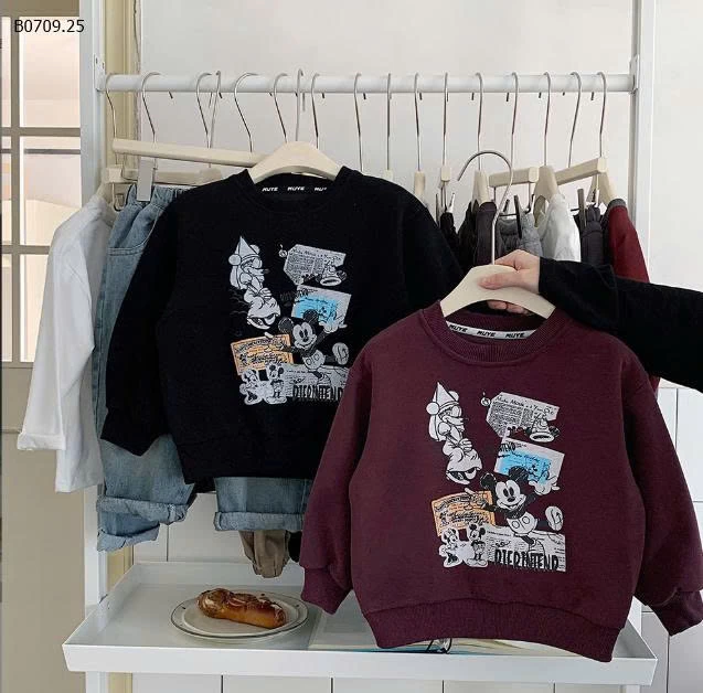 ÁO NỈ MICKEY HÃNG MUYEKIDS-Giá sỉ 129k