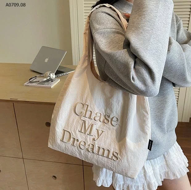 TÚI TOTE VẢI CHỮ -Giá sỉ 129k 