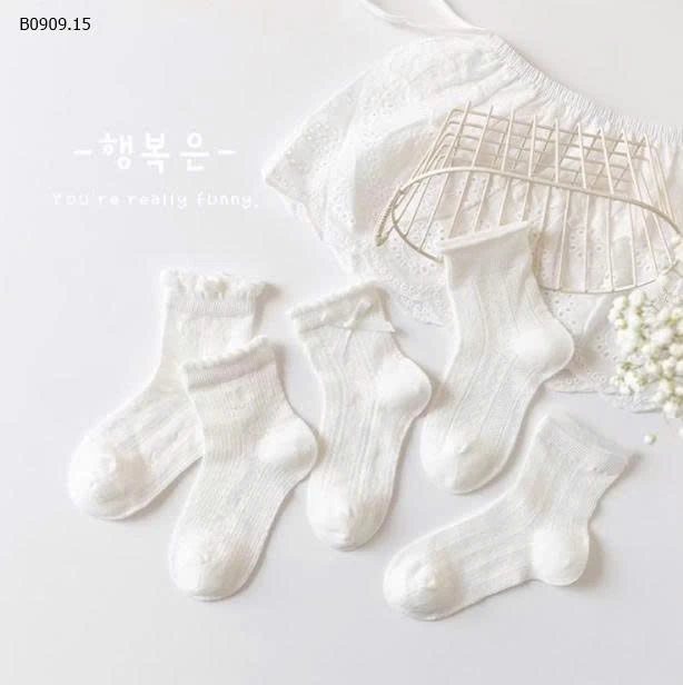 SET 5 ĐÔI TẤT XINH CHO BÉ -Giá sỉ  53k/set