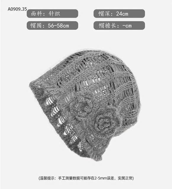 MŨ LEN HOA ĐAN RỖNG NỮ-Sỉ 89k 