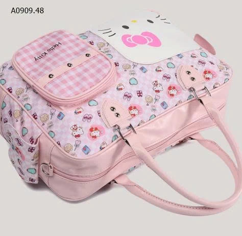TÚI DU LỊCH TONE HỒNG KITTY CHO NỮ  -Sỉ 136k