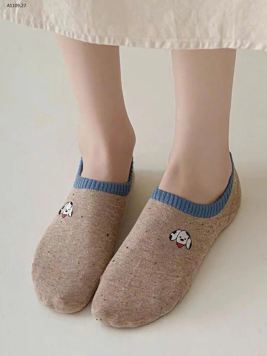 COMBO 12 TẤT LƯỜI CỔ NGẮN - sỉ 65k/set 12 đôi mix