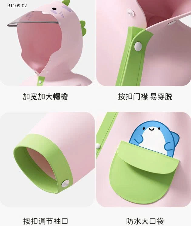 ÁO MƯA CUTE CHO BÉ-Giá sỉ 138k