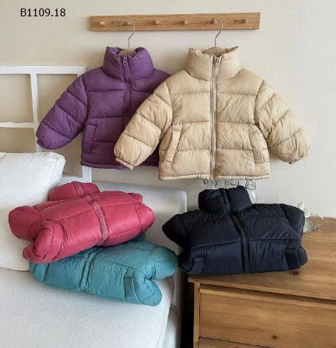 Áo khoác phao xinh basic cho bé trai bé gái- sỉ 158k