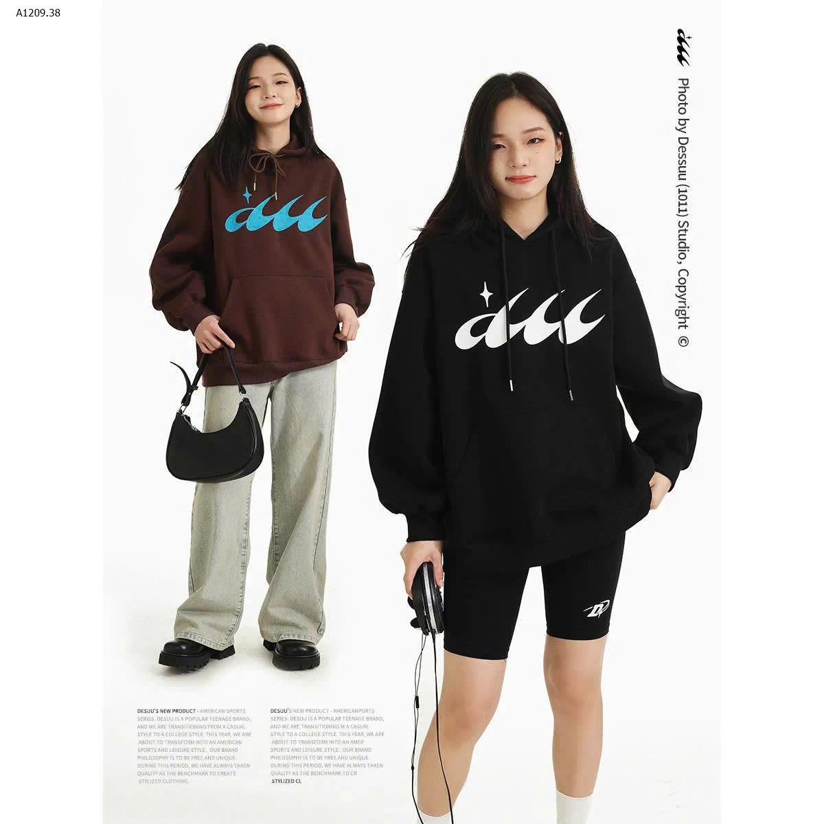 Áo nỉ DESUU lên kệ sale mẫu thu đông   - sỉ 259k