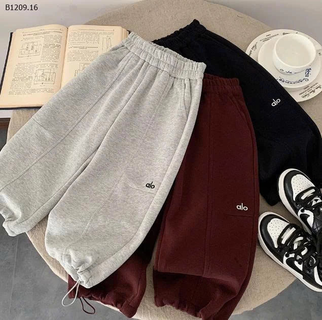 Quần nỉ thể thao mùa thu mới của Muye Huzhou Zhili -Giá sỉ 126k