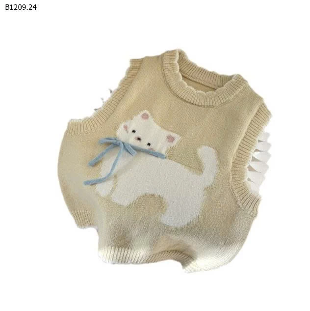   ÁO GILE MÈO CHO BÉ GÁI-Giá sỉ 123k