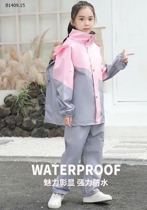 BỘ QUẦN ÁO MƯA TRẺ EM-Giá sỉ 205k