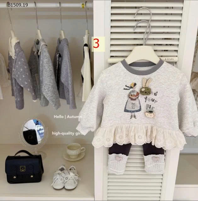 SET ÁO NỈ MIX QUẦN LEGGING BG-Giá sỉ 225k