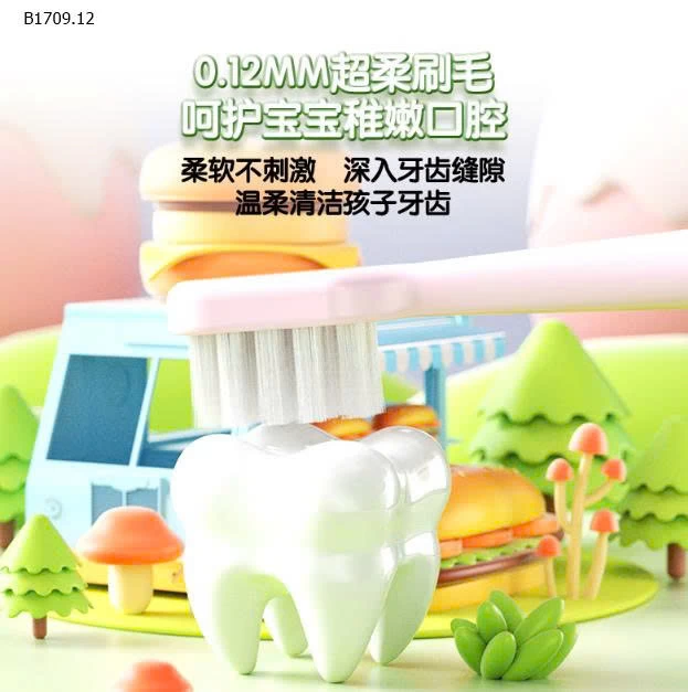 SET 6 BÀN CHẢI YÊU NGỘ NGHĨNH CHO CÁC BÉ TỪ 3-12 tuổi - sỉ 45k