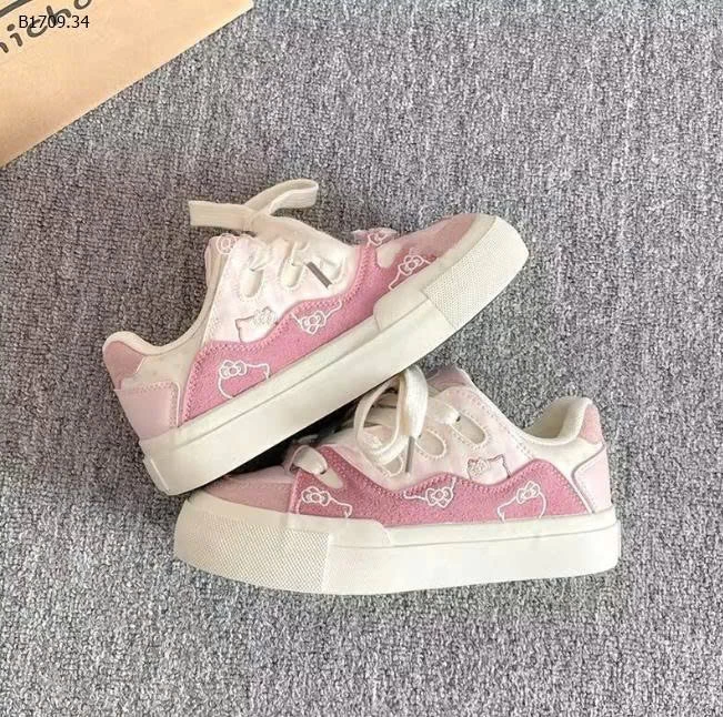 GIÀY THỂ THAO PHỐI MÀU HÌNH MÈO- sỉ 139k