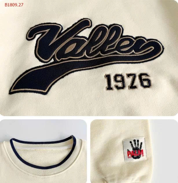 ÁO NỈ CHỮ AOAOKIDS BT-Giá sỉ 190k 