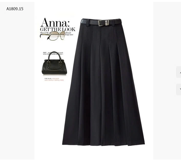 CHÂN VÁY MIDI CÔNG SỞ CHÍNH HÃNG ANNA sỉ 172k