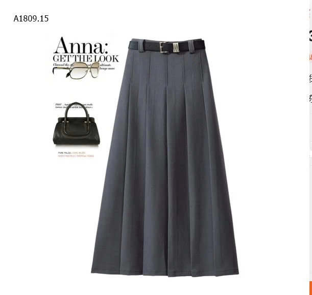 CHÂN VÁY MIDI CÔNG SỞ CHÍNH HÃNG ANNA sỉ 172k