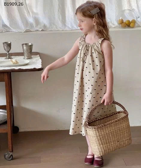 VÁY SÁT NÁCH DÁNG DÀI CHO BÉ GÁI-Giá sỉ 165k