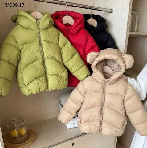 ÁO KHOÁC PHAO TAI GẤU CHO BÉ-Giá sỉ 185k