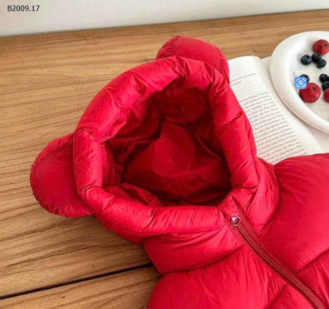 ÁO KHOÁC PHAO TAI GẤU CHO BÉ-Giá sỉ 185k