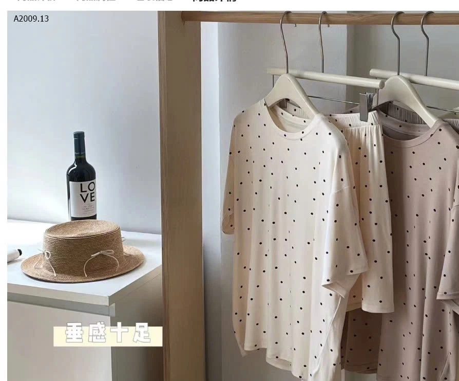 Set đồ chấm bi xinh xinh - sỉ 147k