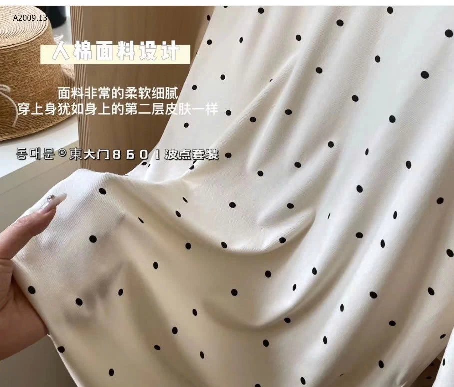 Set đồ chấm bi xinh xinh - sỉ 147k