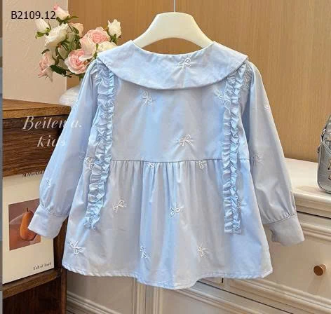  ÁO SƠ MI NƠ BABYDOLL NƠ CHO BÉ GÁI -Giá sỉ 115k