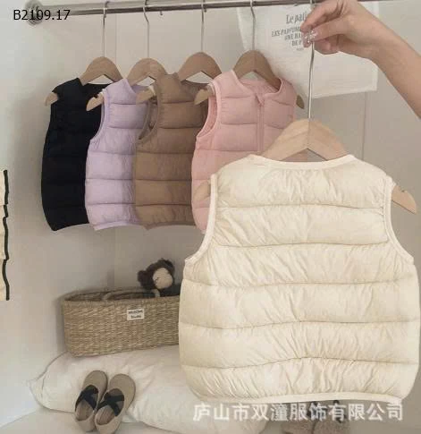 Áo gile phao nhẹ cho bé-Giá sỉ 98k.1 chiếc 