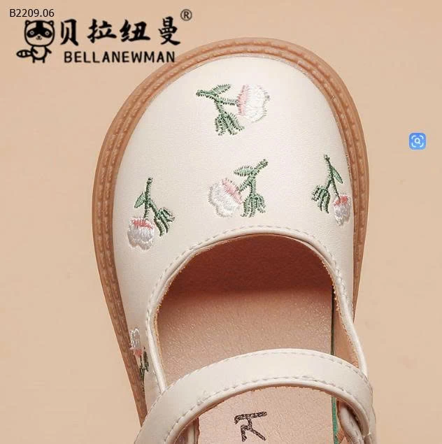 Giày da công chúa  họa tiết hoa mùa thu cho bé gái - sỉ giá  size 21-25 giá 127k size 26-30 giá 132k size 31-36 giá 139k