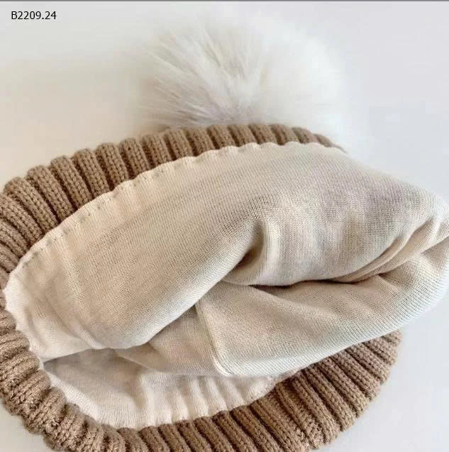 Mũ len dệt kim kim cương jacquard-Giá sỉ 36k