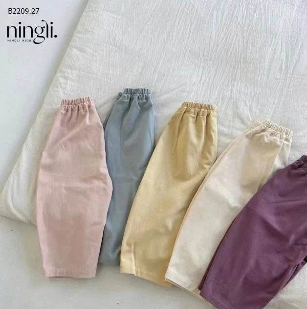 Quần baggy kaki hãng ningli cho các gái yêu mặc trời thu - sỉ 120k