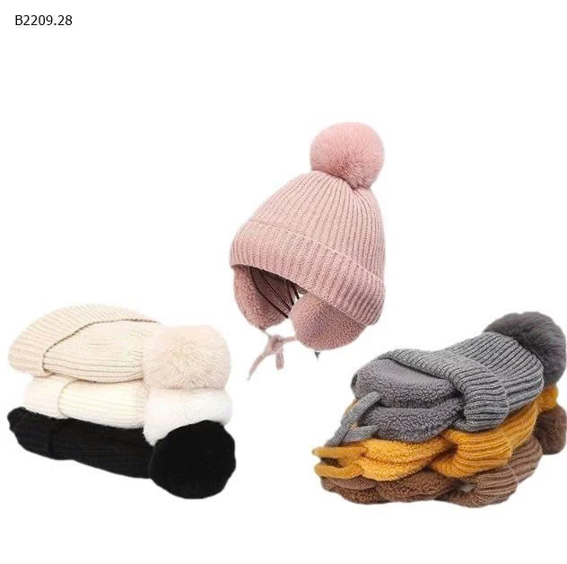Mũ len chụp tai siêu ấm-Giá sỉ 63k