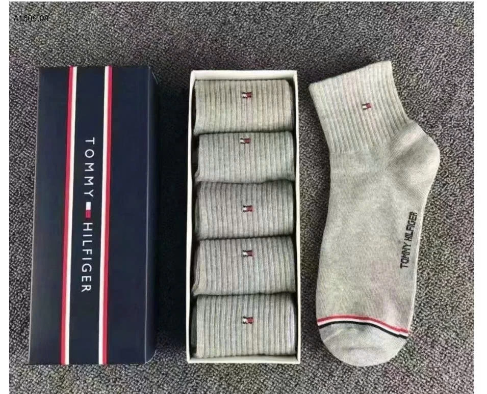 HỘP 5 ĐÔI TẤT TOMMY CHO NAM - sỉ 96k/set 