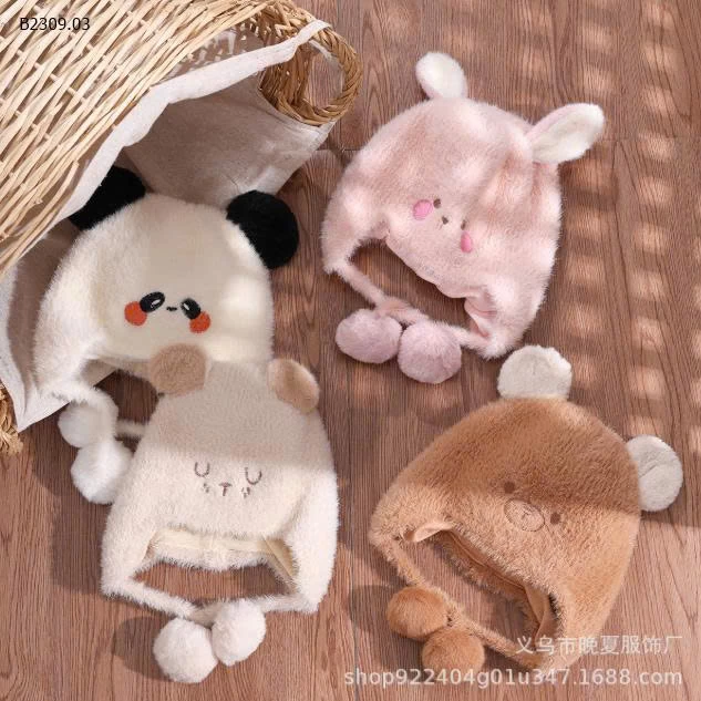 MŨ TRÙM TAI CUTE CHO BÉ - sỉ 109k