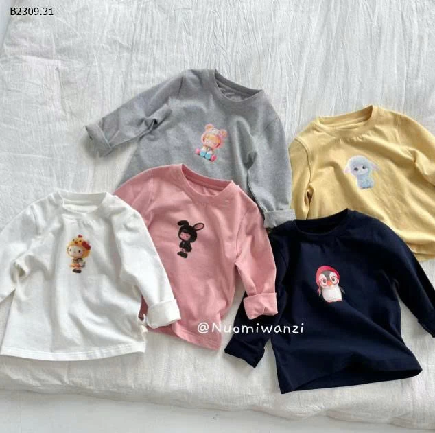 ÁO DÀI TAY HOẠT HÌNH BG - sỉ Giá sỉ sz 90-120: 99k  sz 130-150: 111k 