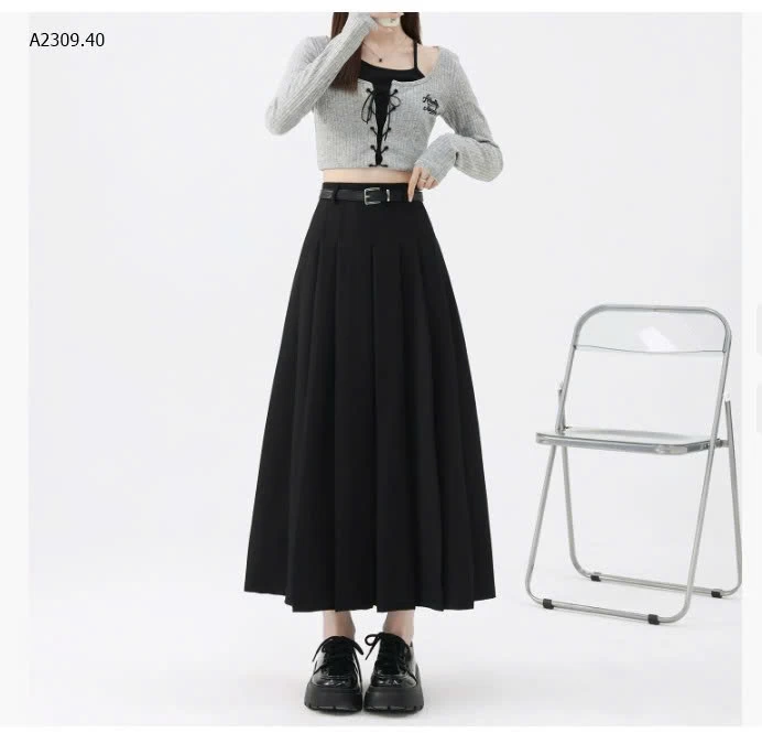 CHÂN VÁY MIDI CÔNG SỞ  - sỉ 187k