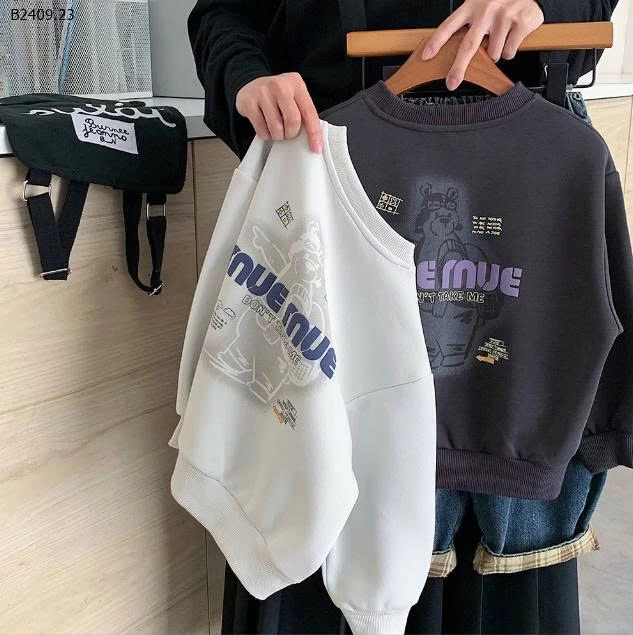 ÁO NỈ CHỮ MUEMUE-Giá sỉ 123k