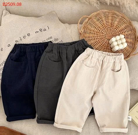 Quần ống đứng màu trơn cotton cho bé- sỉ 108k