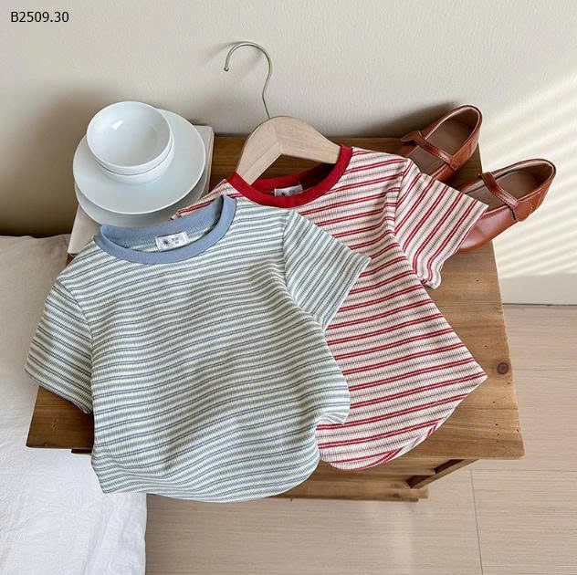 Áo thun họa tiết sọc retro cotton  cho bé 0- sỉ 85k 